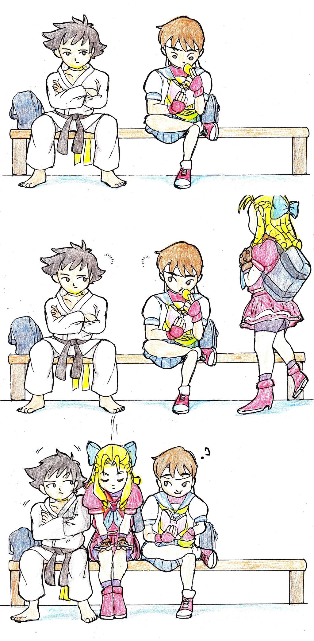 Makoto, Sakura and Karin by YKArtz2 on DeviantArt