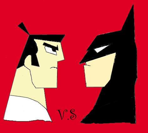 Samurai Jack VS Batman by revolutioncat on DeviantArt
