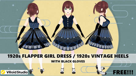 1920s Flapper Girl Dress / 1920s Vintage Heels - 5