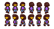 Frisk Sprites by NajpotenQPegazis on DeviantArt