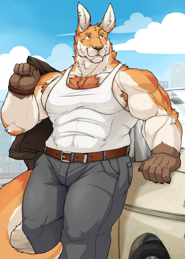 Raging Red Roo Red Roo Waiting by RalphTheFeline on DeviantArt