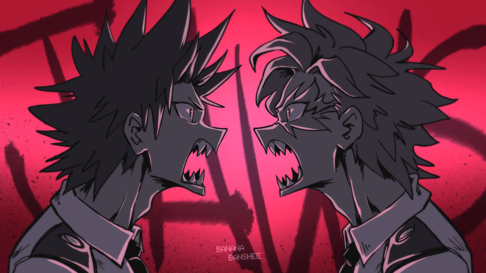 Kirishima and Tetsutetsu - My Hero Academia by Banana-Banshee on DeviantArt