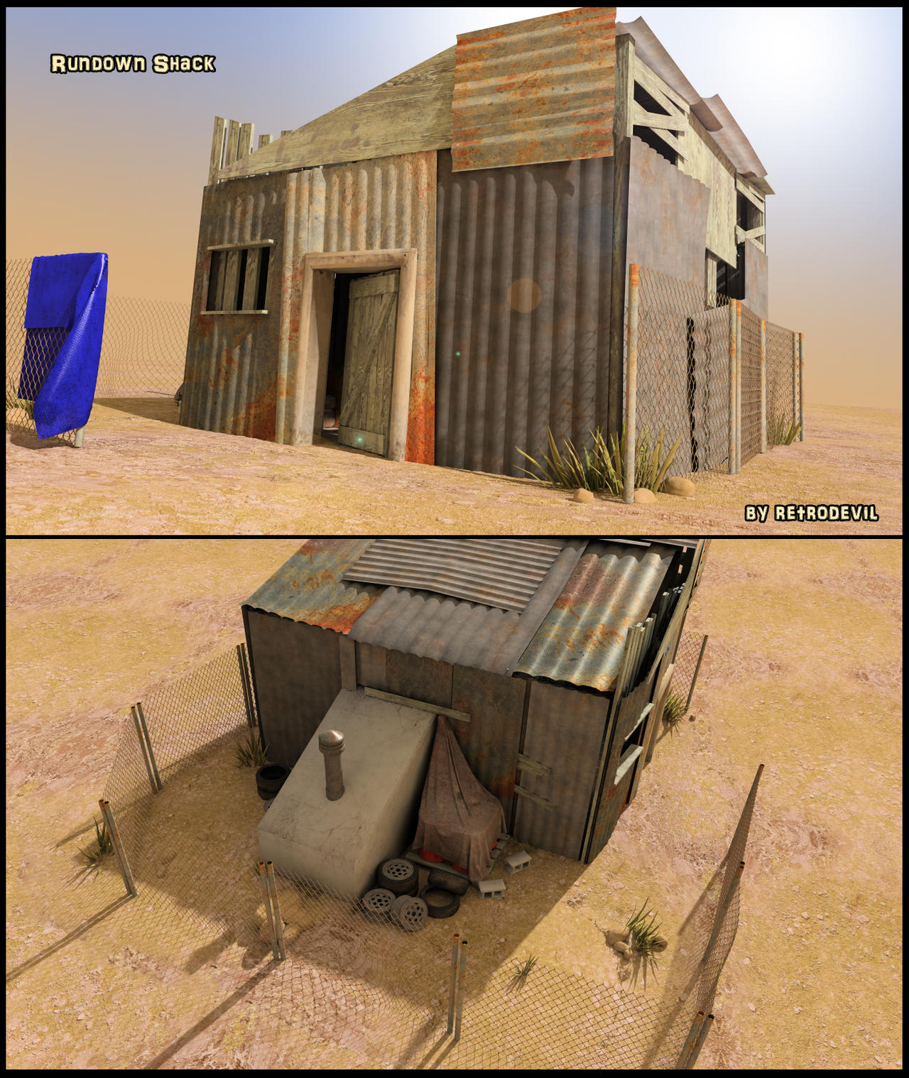 Rundown Shack - Outside by RetroDevil on DeviantArt
