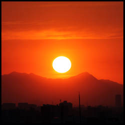 Sunset over Tokyo