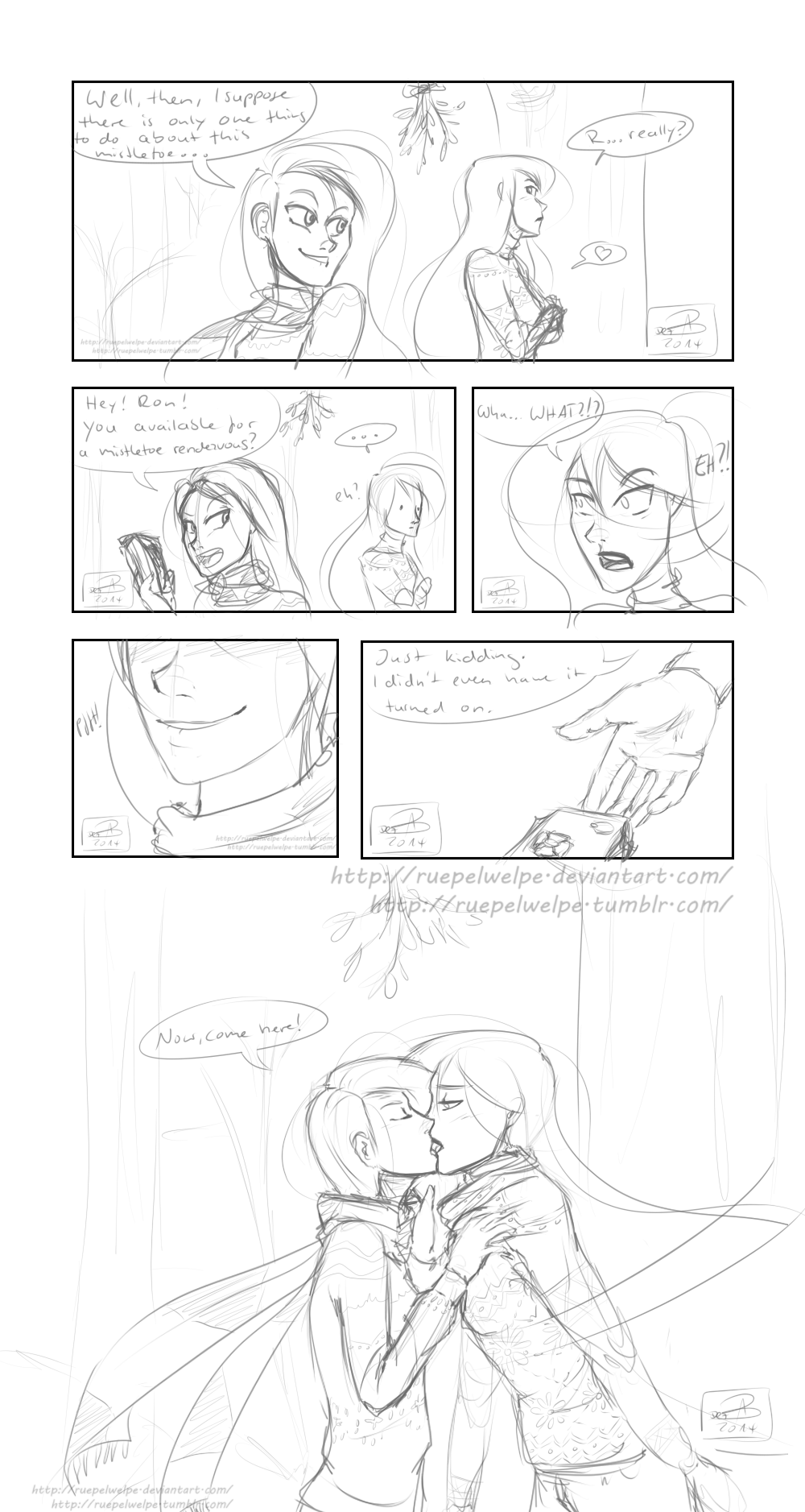 Mistletoe Comic (sketch)