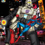 Spiderman Vs Megatron - colour