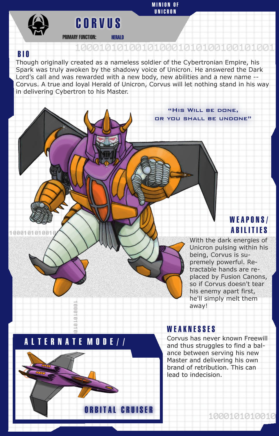 Corvus Bot Corvus profile by hellbat on DeviantArt