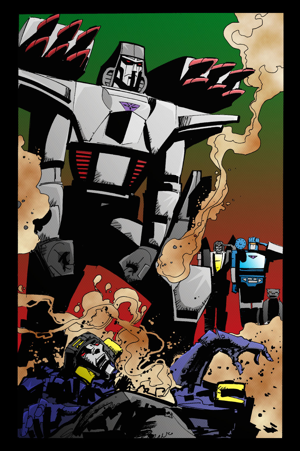 The Return of Megatron by Geoff Senior coloured