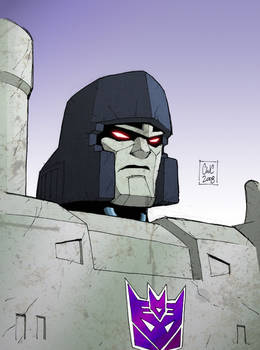 Colours on Cassey Coller's Megatron sketch