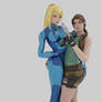 Samus Aran x Lara Croft