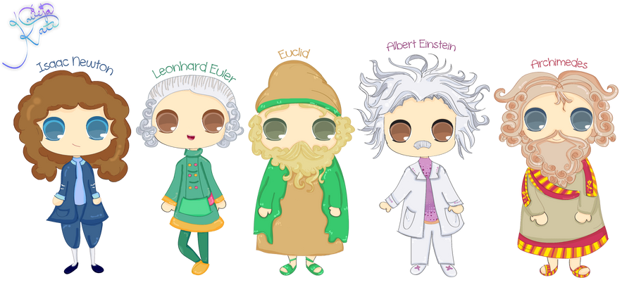 Chibi Math Student Chibi Mathematicians by lvlkatty on DeviantArt