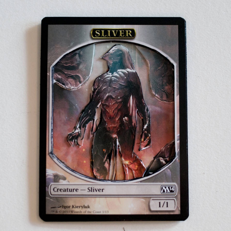 3d MTG Sliver Token by NorthCoastAlters on DeviantArt
