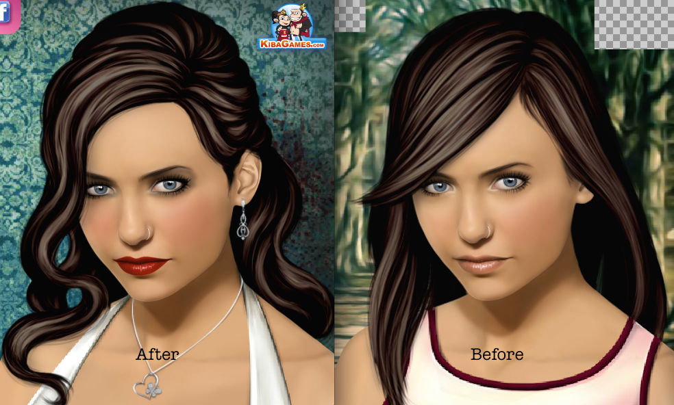 Before And After: Victoria Reed by mollswashere on DeviantArt
