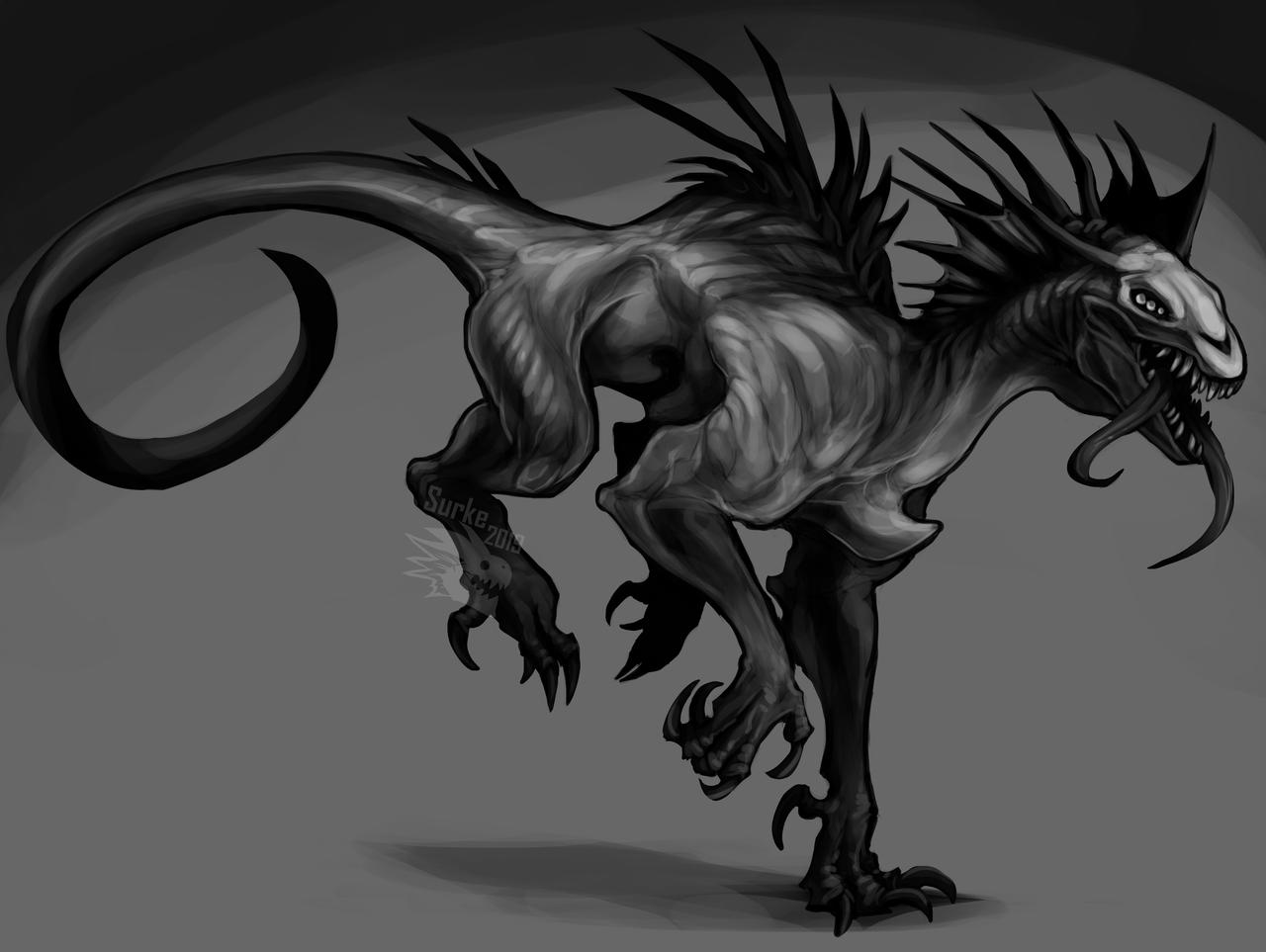 Commission - Alien creature by Surk3 on DeviantArt