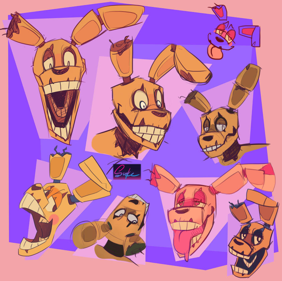 Zesty Springtrap Springtrap bunny by Surk3 on DeviantArt