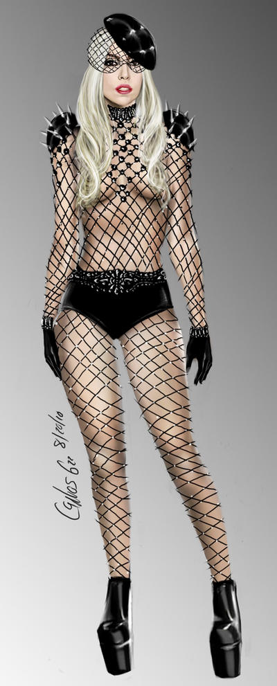 Lady gaga black fishnet design by carlos0003 on DeviantArt