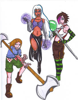 Costumes coloured