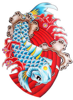 Koi tattoo commission