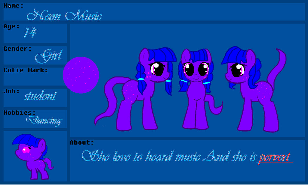 MLP Oc ref by NeonMusicArt on DeviantArt