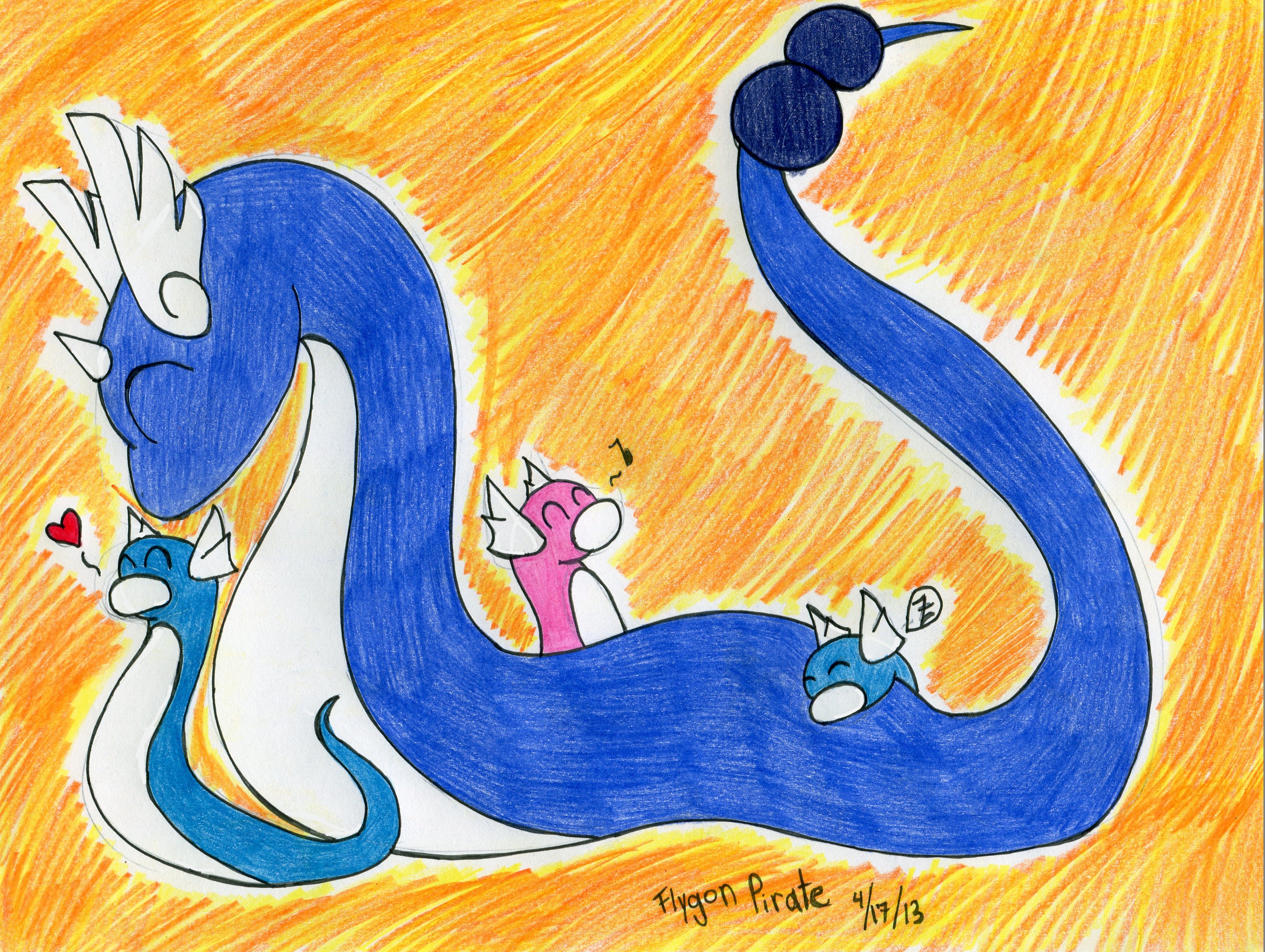 Dragonair and Dratini