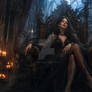Mysterious Sorceress In Shadows