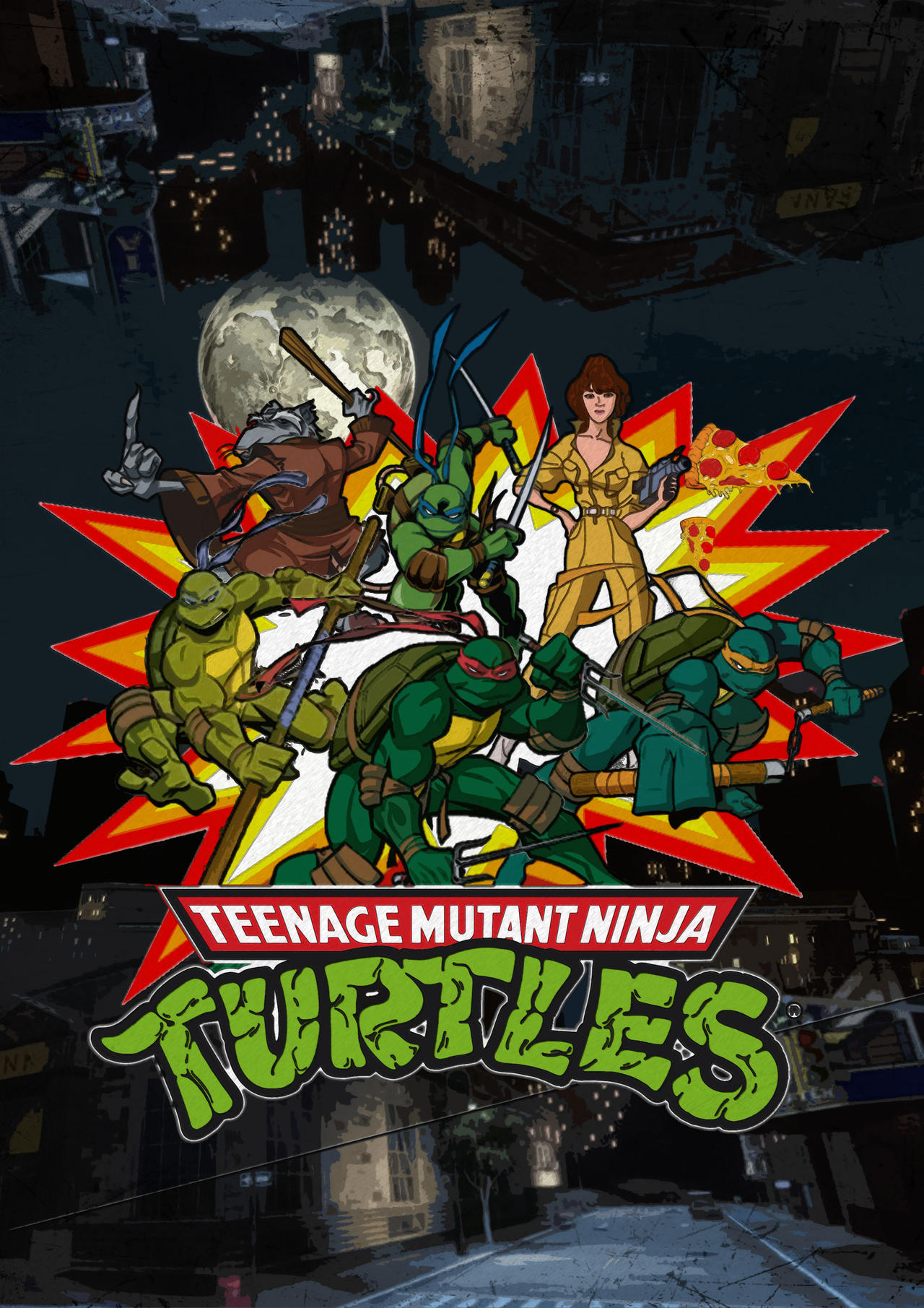 Tmnt Rooftop Poster TMNT - Poster by lagrie on DeviantArt