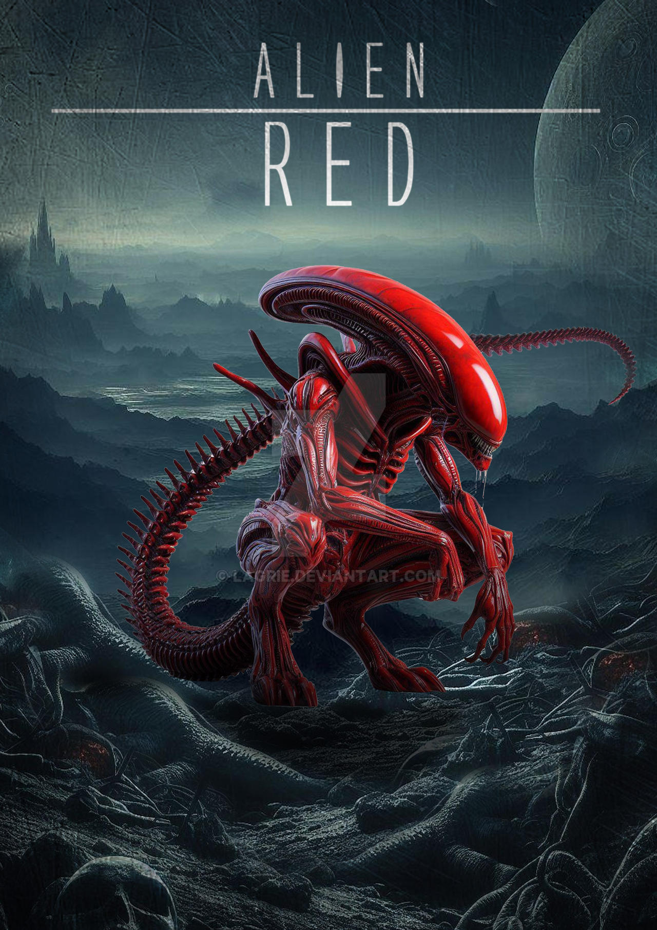 Alien - Red by lagrie on DeviantArt