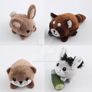 Pebble animal plushies - cuteness overload!