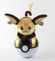 Raichu with pokeball by SugarcubeCherry