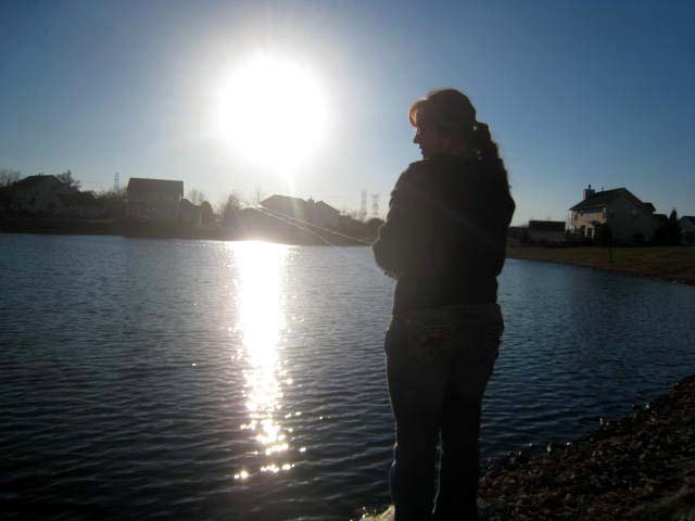 sunset fishing