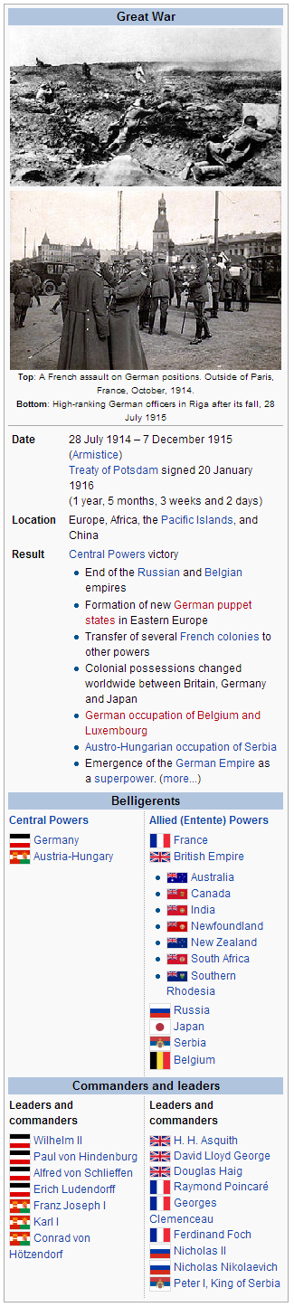 Von Schlieffen Triumphant: The Great War