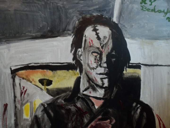 Michael Myers oil painting