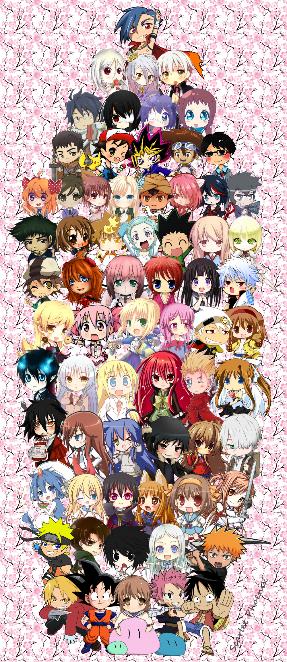 Chibi Anime Collage by ScarletPhoenix101 on DeviantArt