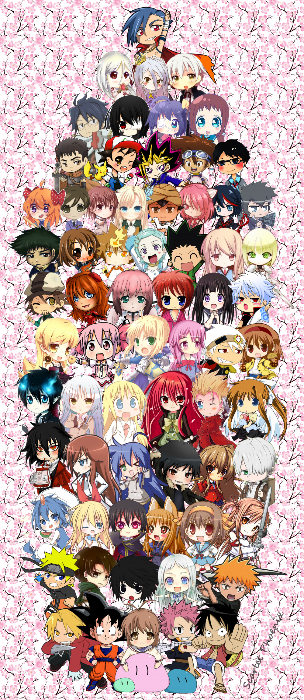 Chibi Anime Collage by ScarletPhoenix101 on DeviantArt Chibi Anime Collage by ScarletPhoenix101 on DeviantArt