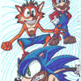 Plumber Bandicoot and Hedgehog