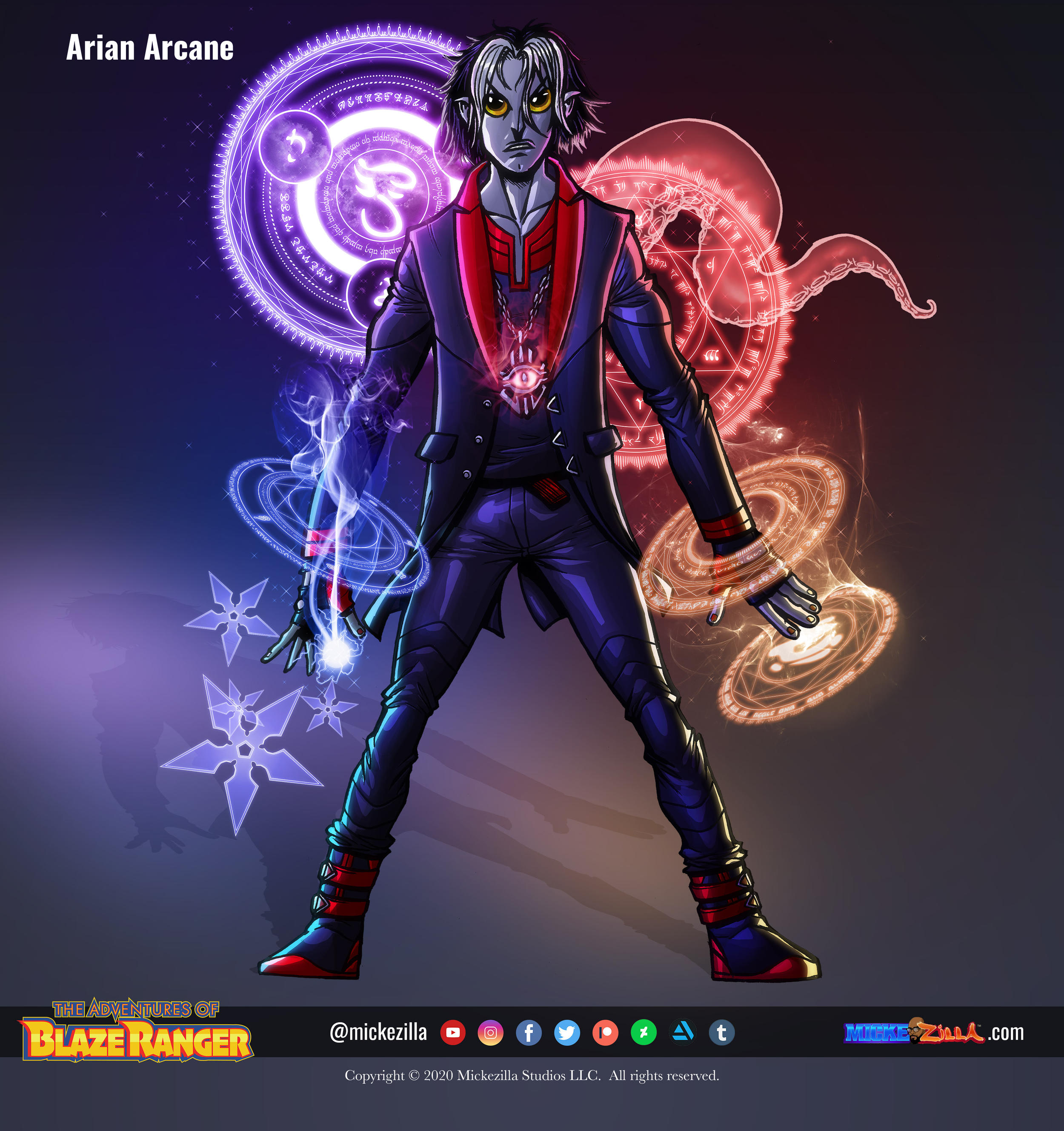 Arian Arcane - Character Sheet. (Magic effects) by Mickezilla on DeviantArt