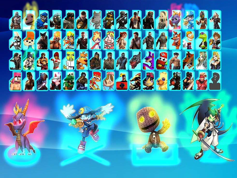 Playstation All-Stars B.R Roster by YingYangHeart on DeviantArt