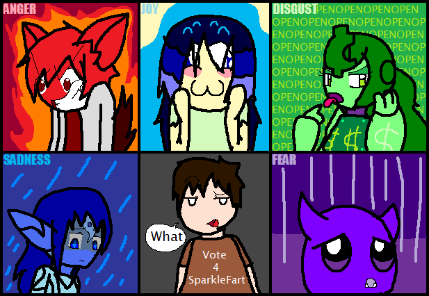 My Ocs as emotions from Inside Out