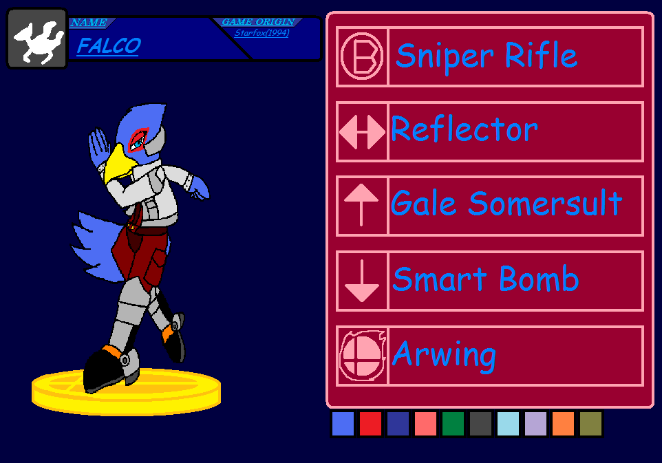 Smash Bros Delta-Falco