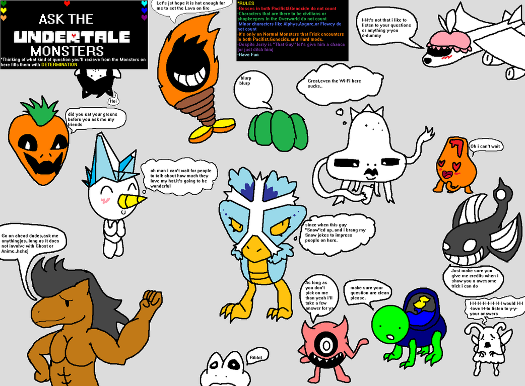 Ask The Undertale Monsters By YingYangHeart On DeviantArt.