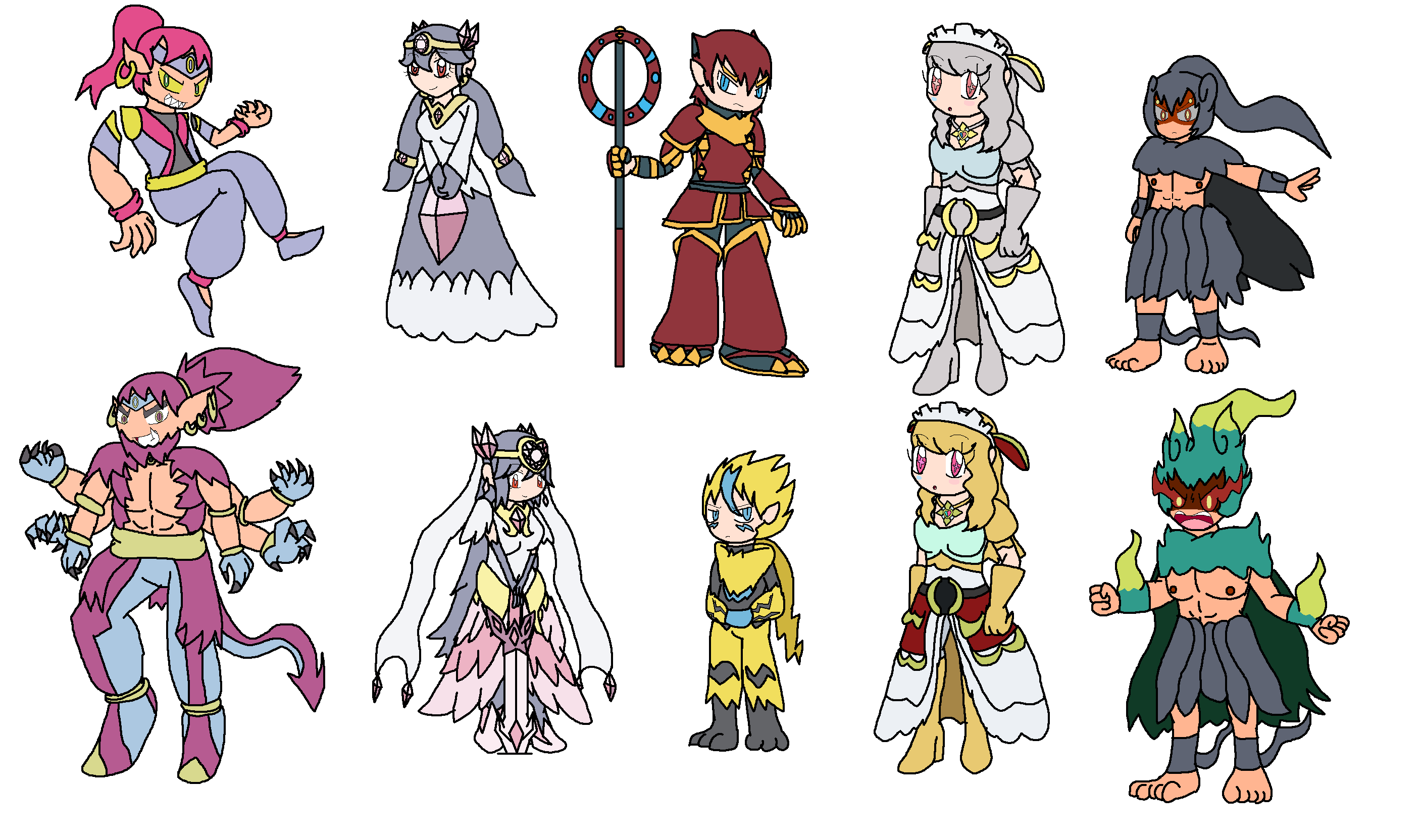 Pokemon Humanized Todos Compilation by dan-heron on DeviantArt