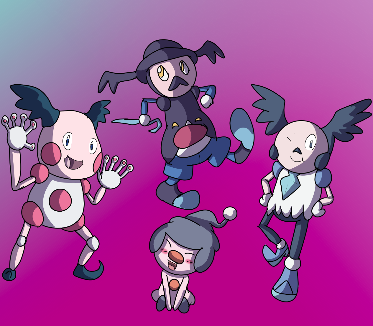 Official Mr Mime Line by YingYangHeart on DeviantArt