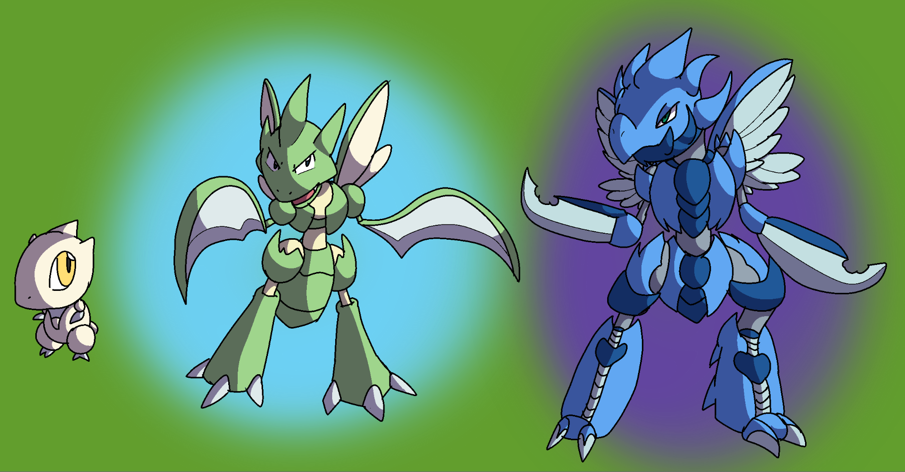Scyther fan evo by YingYangHeart on DeviantArt