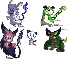 Ghost and Poison Type Pikaclone evo