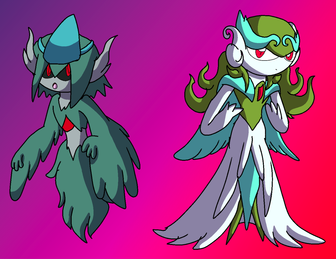 The Gardevoir/Gallade Evolution Line by RetracGamer on DeviantArt