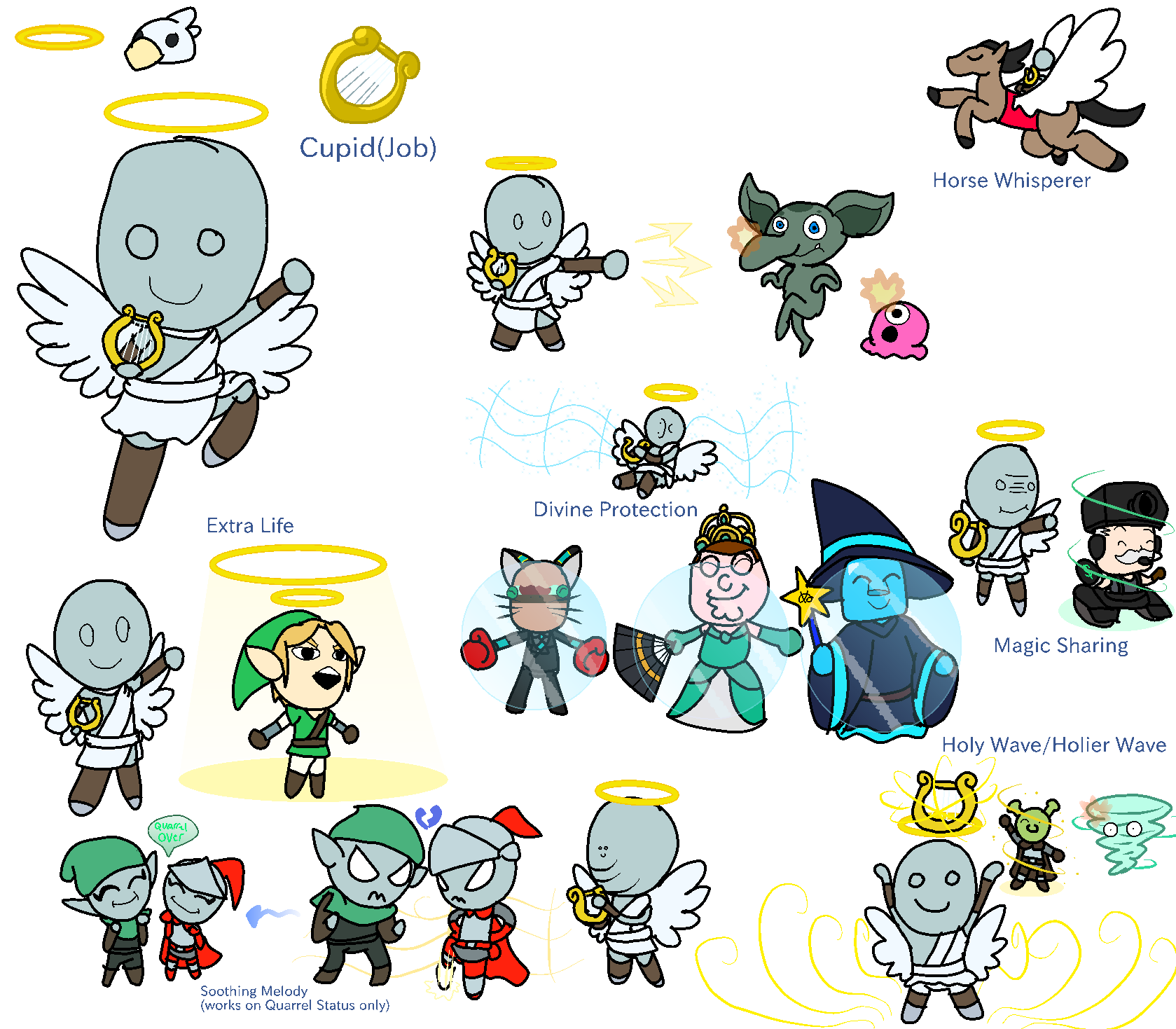 Mitopia Print Miitopia Fan Job-Cupid by YingYangHeart on DeviantArt