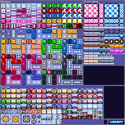 SMW - Slightly Redesigned Blocks and Platforms 2 by xVannyArts on ...