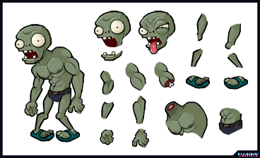 Bonehemoth PvZ1 - Bully Zombie Template by xVannyArts on DeviantArt