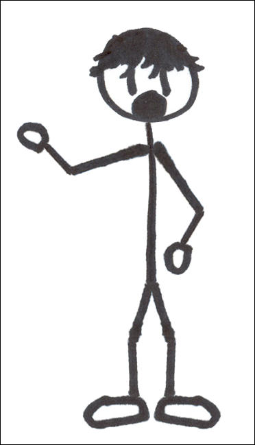 stick me, me as a stick figure