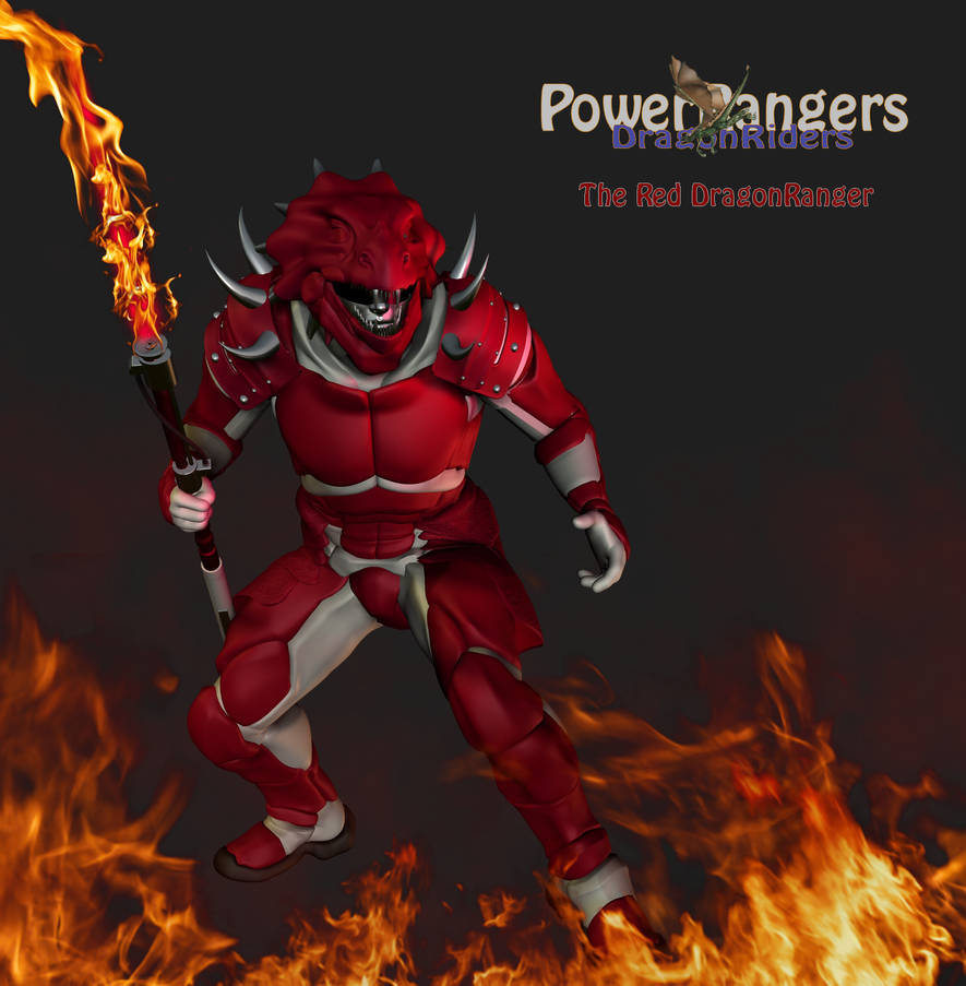The Red DragonRider Ranger by blackzig on DeviantArt